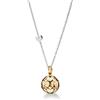 leBebé / Suonamore / ciondolo sonaglino in argento dorato con sagome traforate / collanina argento - SNM017