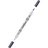 Online 19088/6 - Pennello per calligrafia con punta doppia, 1 pezzo, colore: Blu metallizzato