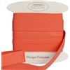 designers-factory Nastro Sbieco di Cotone per Bordare - Vari Colori Disponibili - Nastri per Raffinate Rifiniture - Bordino per Tessuti (10 Metri, Albicocca)
