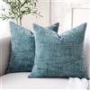 Dorunfeey Fodere Cuscini 45x45 Blu Ciniglia Moderni Cuscini Decorativi Divano Tinta Unita Copricuscino Salvia Arredamento Moderno Copricuscini 45x45 Blu Navy Arredo per Salotto Camera da Letto Soggiorno 2 Set