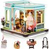 Foyucool DIY Miniature House, Kit Casa delle Bambole in Legno da Montare, Modellino Creativo per Adulti, Compleanni e Natale, Bottega del Sarto