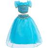 ELSA & ANNA® Ragazze Principessa abiti partito Vestito Costume JA2111 (7-8 anni)