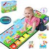 MOMUSE Tappeto Musicale con 80 Suoni, Tappeto per Pianoforte con 10 Animali e 10 Auto, Giochi Bambini 1 Anno, Giocattoli Musicali Regali per 1 2 3 4 5 Anni Ragazzi Ragazze