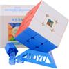Bukefuno MoYu RS3M 2020 - Cubo magnetico 3x3 Speed, cubo magico MoYu RS3M 3x3x3, senza adesivi, MFJS Puzzle Velocità RS3 M