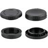 ADQQUI N1 - Tappo per corpo fotocamera e copriobiettivo posteriore, compatibile con Nikon N1 J5 J3 J2 J1 V3 V2 V1 Camrea (confezione da 2)