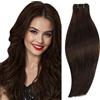 RUNATURE Extension Capelli Veri Tessitura Castano Scuro 35cm 100g #2