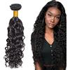 Zeslaerr 34 Pollici Unprocessed Water Wave Capelli umani Extensions Double Weft 1B Natural Black Human Hair Bundle Soft and Silky Remy Hair Extension Minimal Tangle For Women