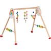 goki 65351 - Arco da Gioco Baby-Fit Arcobaleno, in Legno, Regolabile in Altezza in 6 Posizioni, Sfere Colorate e Anelli per stimolare i Sensi, Prodotto in Germania, 70 x 58 x 54 cm, dalla Nascita