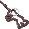 LIEBESKIND Keyring One Size Small Accessoires Vintage Goat, Portachiavi Donna, Pomegranate
