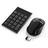 Yeemie Pro Wireless Tastierino Numerico e Mouse Combinazione, Yeemie Pro 2.4G Tastierino Numerico USB Ultra Sottile Portatile e Mouse per Laptop, Notebook, Desktop, Computer PC - Solo un Ricevitore USB