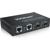 10Gtek 4-Port Gigabit Ethernet Fiber Switch, with Two SFP Slots (1000M), Without Transceiver