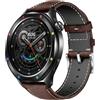 MaEiol 22mm Cinturino Pelle per Xiaomi Watch S4 / Xiaomi Redmi Watch 5 Active /5 Lite, Cinturino di Ricambio Orologio da Polso per Donna e Uomo - Marrone Scuro