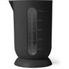 BLIMPLUS Blim Plus - Caraffa Graduata QB S Carbon Black 500ml - Misuratore Liquidi Beccuccio Salvagoccia - Made in Italy