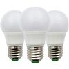 ZHENMING Lampadina a LED Edison E27, 3 W (30 W), A50 GLS ES a sfera, 12 V a bassa tensione, ideale per illuminazione a energia solare, barca, camper, interni e camper, bianco freddo, 6000 K, confezione da 3