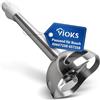 VIOKS Bosch 00657258 657258 ErgoMixx Ricambio per frullatore manuale, in acciaio inox, bianco, con lame, accessori di ricambio per frullatore elettrico a immersione