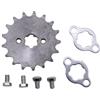 Trkimal Pignone anteriore per moto da 50 cc, 70 cc, 90 cc, 110 cc, 125 cc, Dirt Pit Bike, Mini Bike, TaoTao, Roketa Coolster, Sunl Lifan, Loncin, ATV, Quad 4 ruote (17 mm, 420-17T)