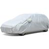 Alvorox Copertura completa per auto, adatta per modelli Abarth, Fiat Panda, Fiat 500 500e 2007-2024, impermeabile, protezione da sole, pioggia, polvere, sottile e leggero, in taffetà di poliestere