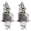 JALN7 Lampadina h4 led per auto 12V, camion 24V, h4 led moto, 2 pezzi, luce bianca, 12000LM, 6500K, design 1: 1