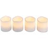 Heitmann Deco 92415, candele di cera LED Set, Bianco, 6, 5 X 6, 5 cm