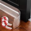 AOTUAO Paraspifferi Sottoporta, Paraspifferi Porta Blindata 200X5cm, Paraspifferi Porta Ingresso, Paraspifferi Sottoporta Blindata Autoadesiva,Riduce il Rumore, anti-Polvere/Insetti/Freddo-Trasparente
