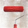 Jiakalamo Rullo per pittura in rilievo 3D per pareti, rullo per stampa da parete con motivo a coccodrillo, con manico, decorazione da parete (motivo coccodrillo)