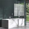 Mai & Mai Parete Vasca da Bagno Doccia, Parete Sopravasca 120x140cm Cabine Doccia Cortona C1408SR Ovale Apertura 180° Nano Rivestimenti inclusi