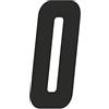 4R Quattroerre.it 13300 Cross 0 Numero, Nero, H 10 cm, Set di 3