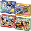 QUOKKA Puzzle Per Bambini Dai 4, 5, 6 Anni In Su - Puzzle Con Cornice Da 4x60 Pezzi Per Bambini E Bambine - Puzzle Colorato Con I Vigili Del Fuoco Verdi | Eden - Giocattolo Regalo Dai 3 Ai
