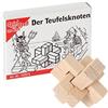Bartl 102573 Mini di legno di puzzle Il diavolo nodo in 6 piccoli pezzi di legno.