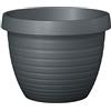 Scheurich Country Star - Vaso per Piante, plastica, Metallic Grey, Diametro 40 cm, Altezza 30 cm