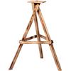 dobar Supporto per mangiatoia per uccelli a tre gambe resistente, 60 x 60 x 90 cm, in pino fiammato