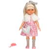 ColorBaby Bambola Mara, 32 cm, snodata, Pettine Incluso, Borsa a Forma di Cuore, Fascia con Fiocco, Bambole realistiche, Giocattoli Bambini 3 Anni, Regali di Natale per Bambini, 47446