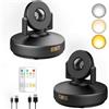 VIGMOJ 2Pack Lampada a sospensione ricaricabile, luce wireless per quadri con timer e luci dimmerabili per tiro a segno e opere d'arte