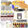LINGQIAN Kit fabbricazione candele con fusore digitale di cera, Kit Candele Fai Da Te con Cera di Soia, 8 barattoli di candela, 8 oli profumati, set di candele per artigianato fai da te