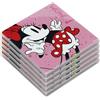 Egan Set di 5 sottobicchieri della collezione MICKEY I AM & MINNIE I AM - Sottobicchieri in ceramica smaltata per protezione della tavola - Accessori da cucina Disney e decorazioni per la casa