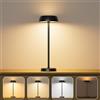 Ylatoial Lampada da Tavolo a LED Wireless con Controllo Touch Dimmerabile Continuo, 4 Modalità di Luce, Batteria Ricaricabile per Camera da Letto, Ufficio Domestico, Campeggio - 1 PC