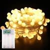 FerraDrend 3 Metri 20 LED Catena Luminosa a Sfera, Luci LED a Batteria, 2 Modalità Luci da Esterno a Batteria, Catena Lampadine da Esterno per Giardino, Casa, Feste, Natale, Matrimonio, Feste, Balcone