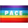 Esshogo Bandiera Pace Arcobaleno, Bandiera Pace 90x145cm, Bandiere Pace, Rainbow Flag per Interno, Esterno, Giardino