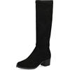 CAPRICE 9-25506-41, Stivali piatti Donna, Nero (Black Stretch), 42 EU