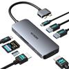 MOKiN Docking station per MacBook Pro/Air, docking station USB C doppio monitor, doppio adattatore HDMI per dongle Mac MacBook Hub con 2 HDMI, USB 3.0 A&C, SD/TF e 100 W PD