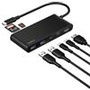 Belkin Hub USB-C a 7 Porte con HDMI 2.0 4K a 60Hz, Lettore di Schede SD e MicroSD, PD 100W, Trasferimenti Dati Rapidi Fino a 5Gbps, Adattatore USBC Multiporta per MacBook, iPad Pro, Chromebook - Nero