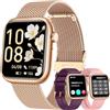 TAOLOON Smartwatch Donna con Effettua orologio Chiamate: 1.83Smart watch con Bluetooth5.2 Contapassi Sonno 123+ Modalità Sportivo Fitness Tracker IP68 impermeabile WhatsApp Notifice Compatibile Android iOS