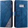 SONWO Cover per Galaxy S10e, Flip Caso in PU Pelle Case Cover Portafoglio Custodia per Samsung Galaxy S10e, [Kickstand] [Slot per Schede], Blu