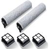 Set di 6 accessori per Tineco iFloor3 / Floor One S3 Ricambi per aspirapolvere a umido e a secco Contiene 2 rulli 3 filtri HEPA