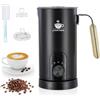 Jianyana Montalatte elettrico 5 in 1 - Montalatte automatico 350 ml grande capacità (nero)