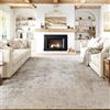 HUGEAR Tappeto Salotto Moderno Beige Grigio Tappeti 180x270cm Lavabile in Lavatrice Antiscivolo Astratto Naturale Grande Carpet Cameretta Scendiletto Camera da Letto Ufficio Pelo Corto