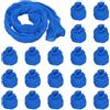 PATIKIL Tessuto per Fiori Calza, 20pz Nylon Calze Rete per Fiori Materiale Calze Seta Trazione per Fiori Fai-Da-Te Artigianato per Matrimoni Decorazione Domestica, Blu