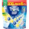 WC Frisch Wc Fresh Kraft - Profumatore attivo al limone, 6 x 50 g