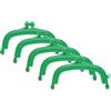 QUARKZMAN 5pz Plastic Purse Frame, 8,5cm Chiusura Click Clac per Borse Arco retrò Sbalzato per Creazione Borsa Manico Borsellino Borsa Busta Ricambi Ferramenta Telaio (Verde)