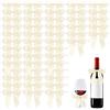 Minfuerang 50 Pezzi Fiocchi Regalo Decorativi,9x9cm (Beige)